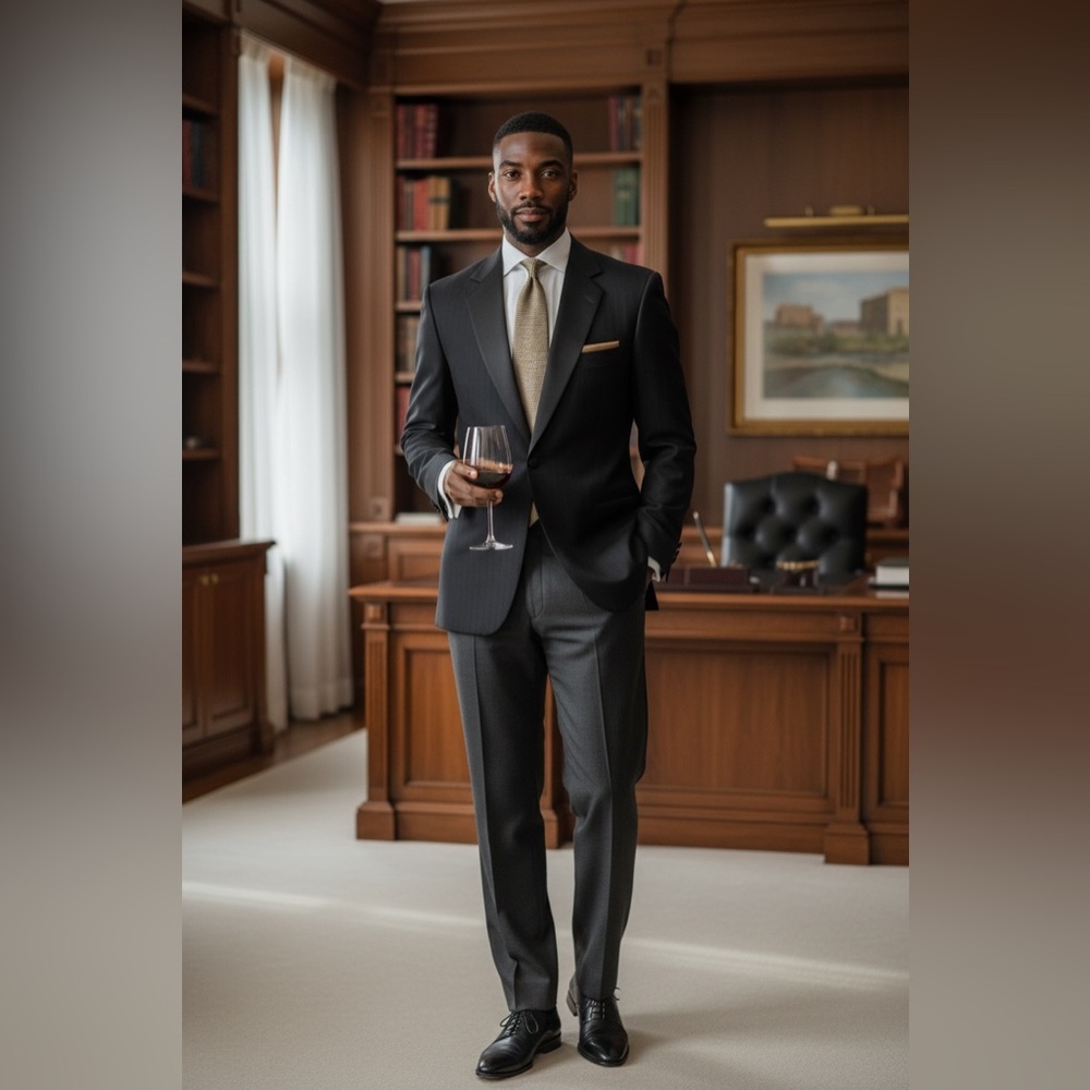 LORD WEST MENS TUXEDO BLAZER HAND TAILORED. HAS A TAPERED WAIST LINE. SE…